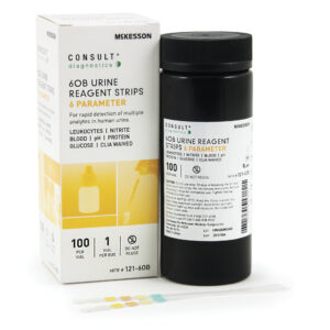 Urinalysis Reagent Consult Blood, Glucose, Leukocytes, Nitrite, pH, Protein For CONSULT 120 Ultra Urine Analyzer 100 Strips Per Box