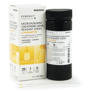 Urinalysis Reagent Consult Albumin, Creatinine For CONSULT 120 Ultra Urine Analyzer 25 Strips Per Box