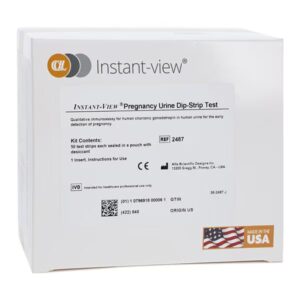 Instant-View hCG Urine Dipstick Test CLIA Waived Box of 50